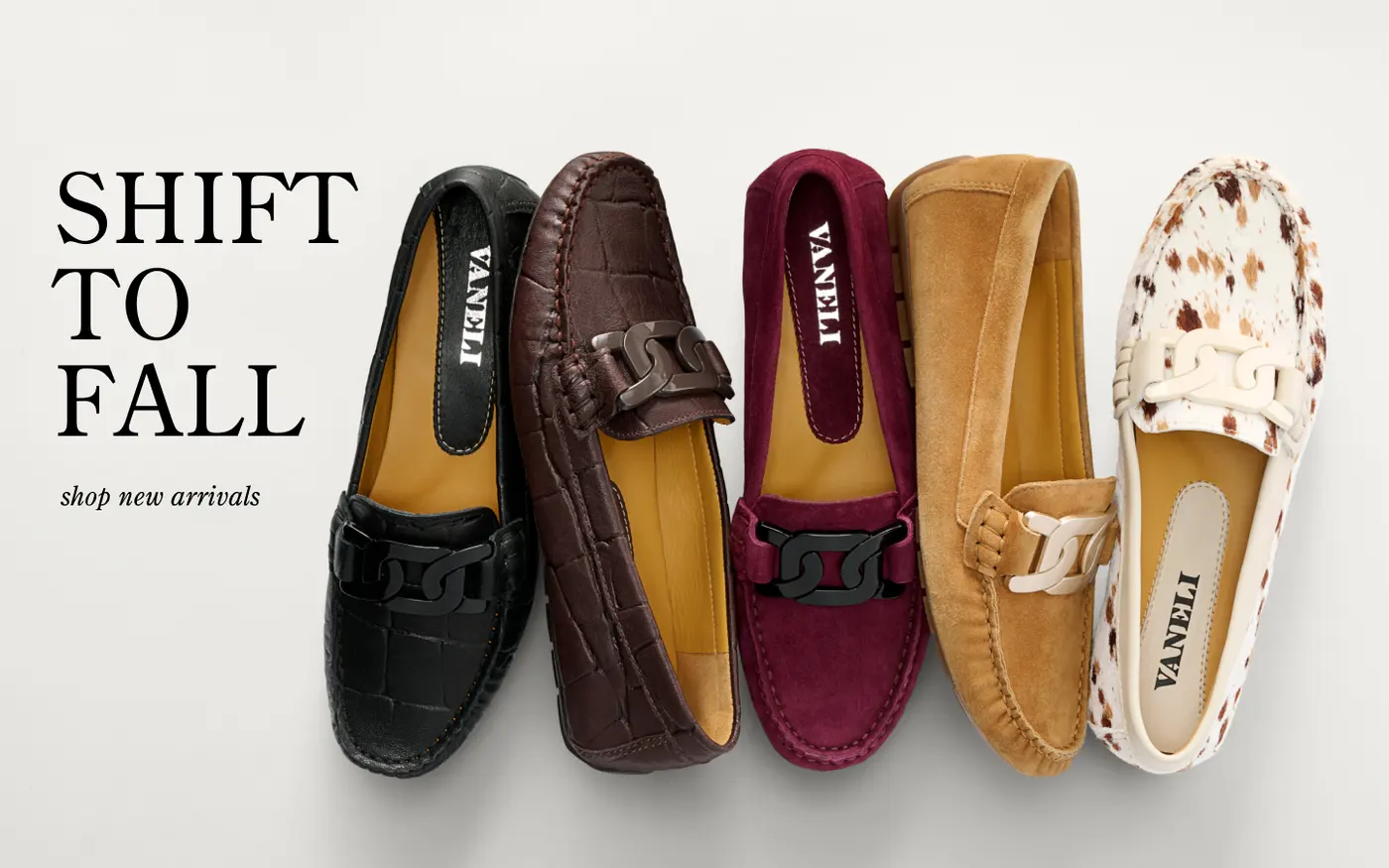 Vaneli women's loafers in five colors